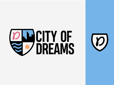 City of Dreams city crest design logo seal sebm vector