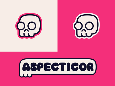 Aspecticor Logo branding design logo skeleton skull vector