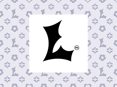 L.png logo branding hyperpop l logo pattern sebm spiky vector
