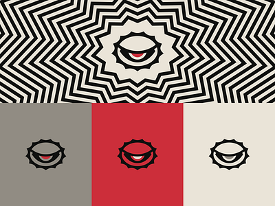 Club Hindsight branding design evil eye logo ominous pattern sebm spooky street wear