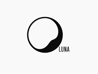 Moon mark black black and white design flat flat design illustration illustrator logo luna moon vector