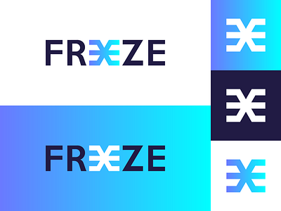 Inktober day 4: freeze design flat design freeze gradient illustration illustrator inktober inktober2019 logo vector