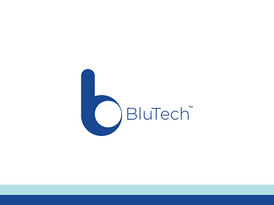 Blutech logo mark brand identity branding communication agency corporate branding data logo minimal modern security start up technology