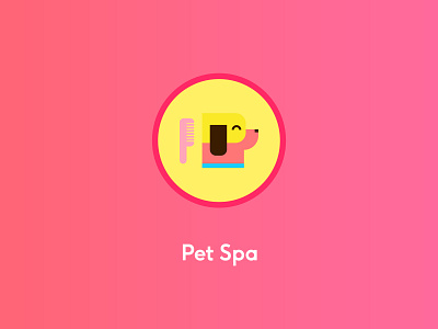 Cafe Pefe (fluffy pampering) animals art brand identity branding cafe dogs icon iconography illustration logo petcafe