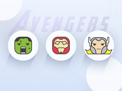 Flat Icon Set - Avenger & Starwars 💎