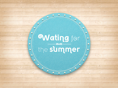 Waiting For The Summer circle design design circle waves ui icon summer ui waves
