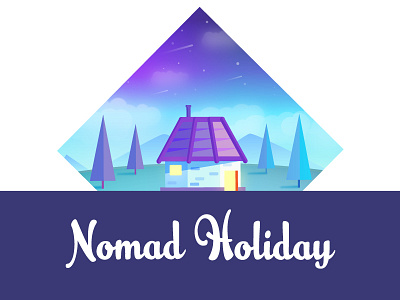 Nomad Holiday Logo landscape nature village