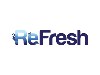 Refresh Logo letters logo