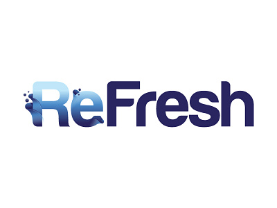 Refresh Logo letters logo play