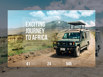 Site for booking tours to Africa