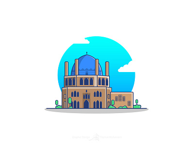 Soltanieh Dome adobe art design flat graphic illustration illustration art illustration design illustrator iran tourism vector zanjan زنجان سلطانیه گنبد سلطانیه