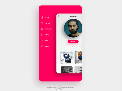 Music App adobe app art design flat graphic icon illustration illustration agency illustration art illustration design illustrator lettering logo minimal type ui ux web website