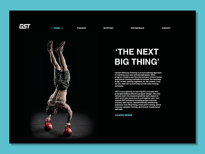 Fitness Website Design clean design fitness gym minimalistic simple ui web website
