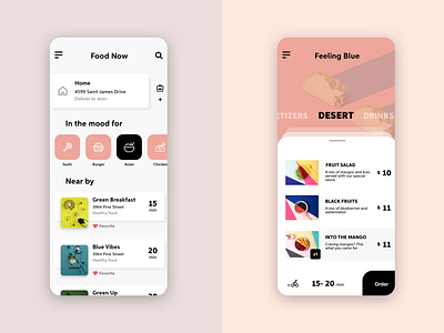 Food Delivery App app clean colorful delivery delivery app design food food app interface mobile ui ux ui design