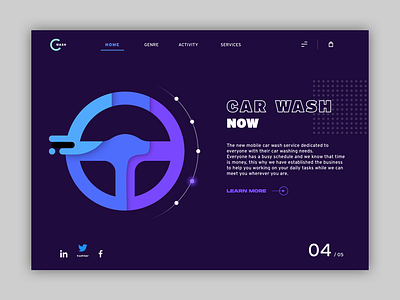 Car Wash UI blue branding car clean colorful design flat icon illustration interface logo minimal type ui uidesign ux vector wash web website