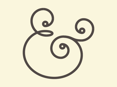 Ampersand for Wedding Invite ampersand design illustration type typogaphy vector
