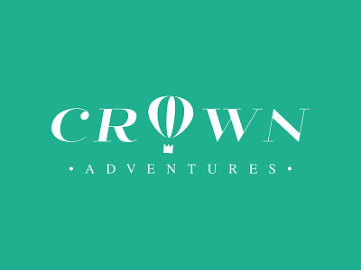 Daily Logo Challenge: Day 1 - Crown Adventures Balloon Logo balloon dailylogochallenge illustration logo vector