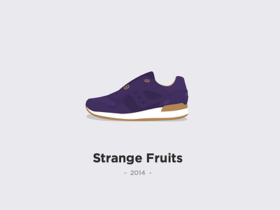 Saucony X Play Cloths - "Strange Fruits" crep illustration play cloths saucony sketch sneaker sneakers trainer trainers