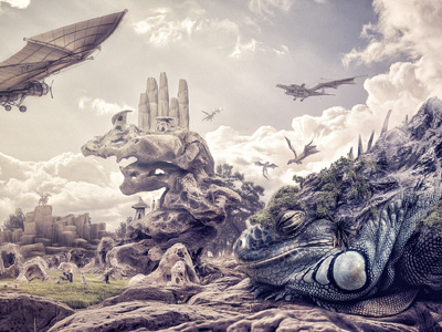 Dragonland compositing digital art illustration photomanipulation post production