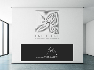 One Of One 1 art blackandwhite gallery lines logo maze modern one