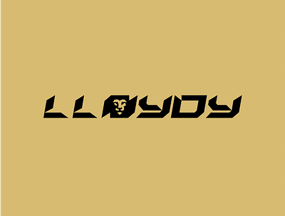 Lion Logo Design - Lloydy Logo Design animal logo cash design cashdesign gold design gold logo design lion lion logo lion logo design wild logo design wordmark wordmark logo