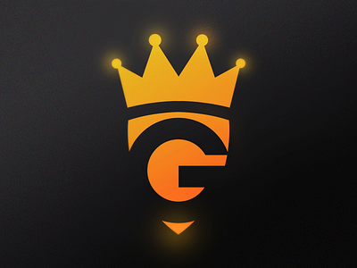 Negative space "G" + Shield + Crown