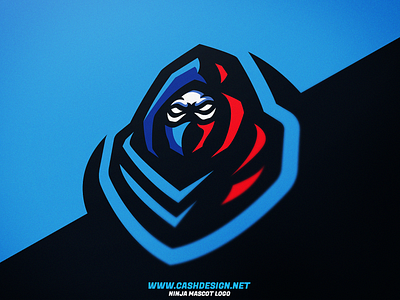 Ninja mascot logo blue mascot logo cashdesign character esport logo grim hood hooded ninja hooded ninja mascot logo mascot logo ninja ninja logo ninja mascot logo reaper reaper mascot logo red mascot logo