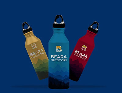 Water Bottle package design bottle brandidentity branding hiking logo design logodesigner outdoor package package design package designer