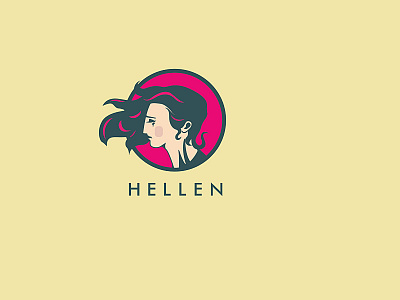 Hellen logo design ancient girl illustration logo logodesign mascot woman