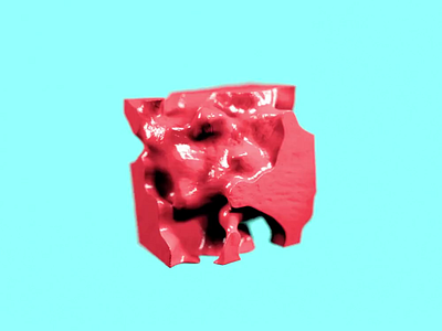 Liquid thing 3d abstract animation c4d loop pinky render volume
