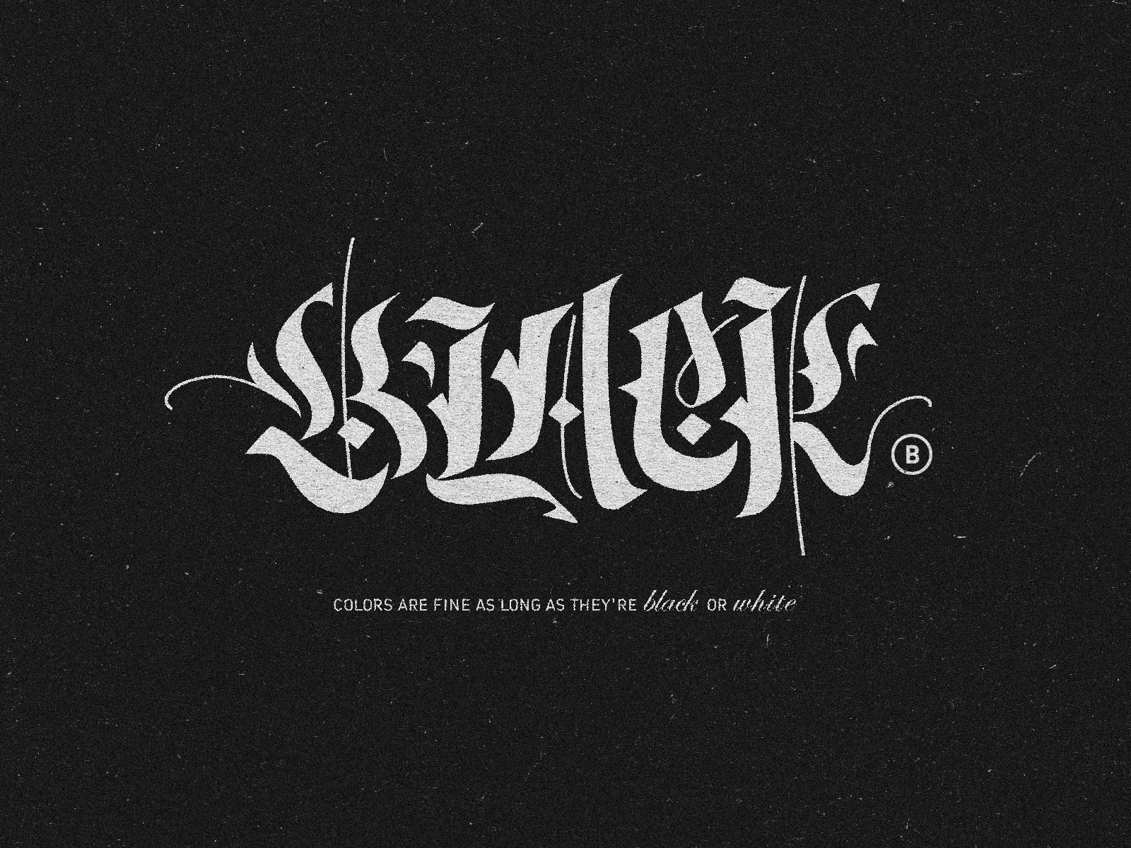 Black Typo by Szymon Czajka on Dribbble