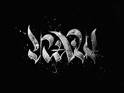 RAW Typo black blacklettering calligraffiti calligraphy gothic letters raw typo typography