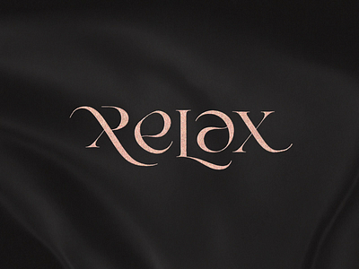 RELAX Typo beauty cloth elegant letters logo relax roman smooth typography