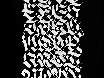 BLCK black blacklettering gothic lettering textura typo typography