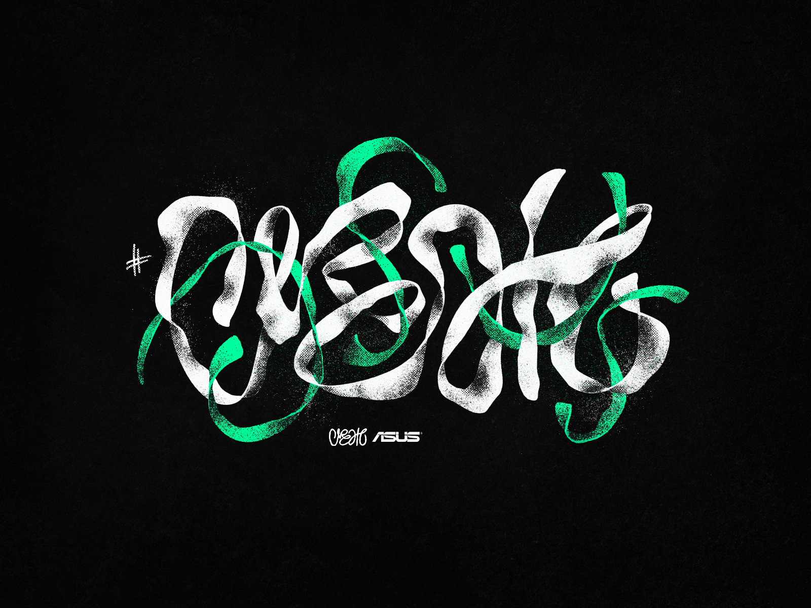 ASUS / Create As Us Typo #CreateAsUs dark illustration cloth calligraphy abstract lettering letters typography create createasus asus