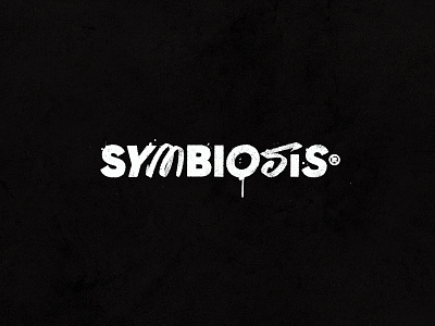 SYMBIOSIS® black branding handlettering hiphop lettering letters logo logotype peace rap street symbiosis typography urban
