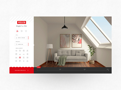 Velux / Future Room Creator company concept creator design key visual kv ui velux window windows