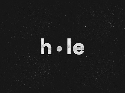 Hole concept design hole logo negative space visual
