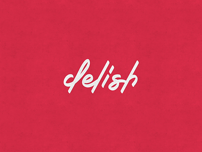 Delish Logo ae animation concept custom delish hand handwritten handwritten font logo typo typogrphy