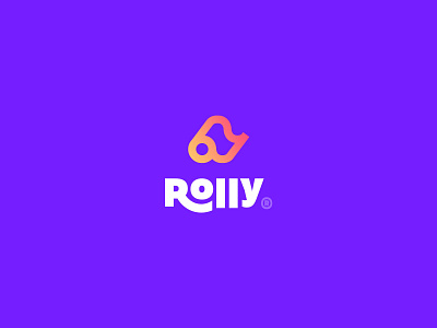 Rolly® Logo design identification logo project rolly signet typo upcoming visual