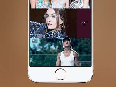 Fashion app content detail feed interaction iphone social swipe ui