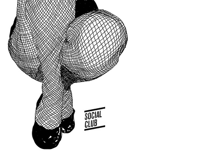 illustration artwork black heels illustration legs line minimalist outline tights volume white
