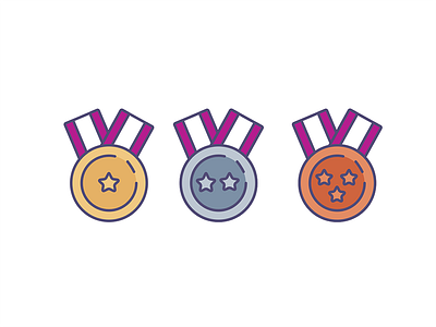 Medals icons medals ranking