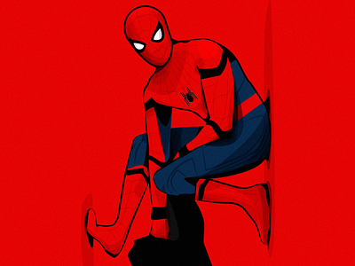 homecoming spider man color design illustration illustrator photoshop