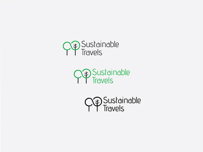 Sustainable Travels brand identity branding ecotourism experience logo logotype nature sustainability tourism travel agency travels
