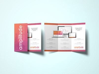 AMPLITUDE branding design brochure design flyer vector