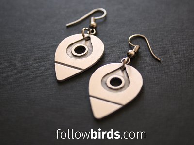 FOLLOWBIRDS bird icon branding earrings logo merchandising