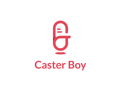 Caster Boy logo microphone podcast podcast logo