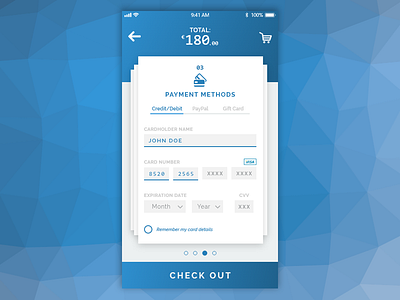 Credit Card Checkout - Daily UI day #002