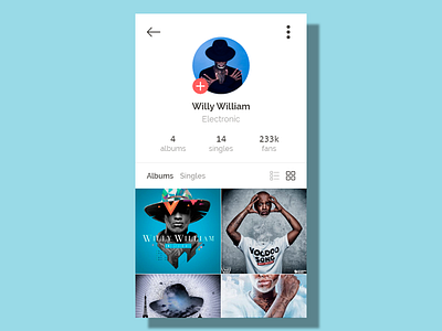 User Profile - Daily UI day #006 006 dailyui design interface ui user page ux web webdesign website willy williams